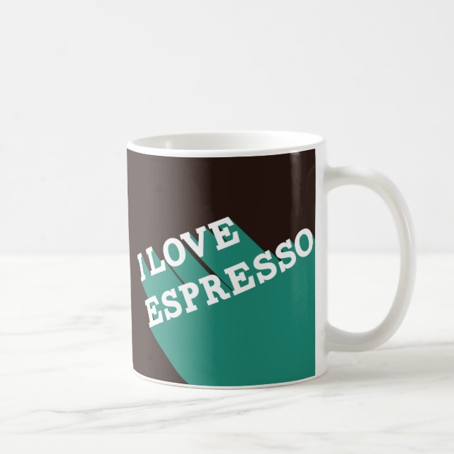 I Love Espresso Coffee Mug (Right)