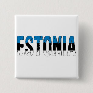 I love Estonia 2 Inch Square Button