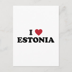 I Love Estonia Postcard