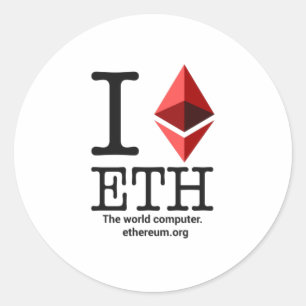 I Love Ethereum Sticker