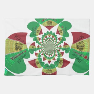 I Love Ethiopia – Heartfelt Rasta Art Kitchen Towel