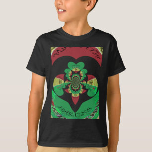 I Love Ethiopia Kaleidoscope – Heartfelt Rasta Art T-Shirt