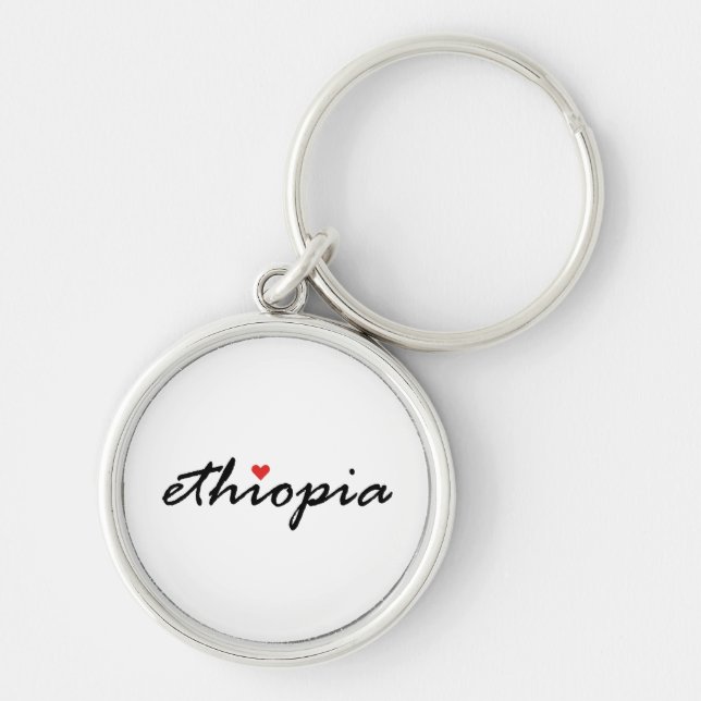 I love Ethiopia Keychain (Front)