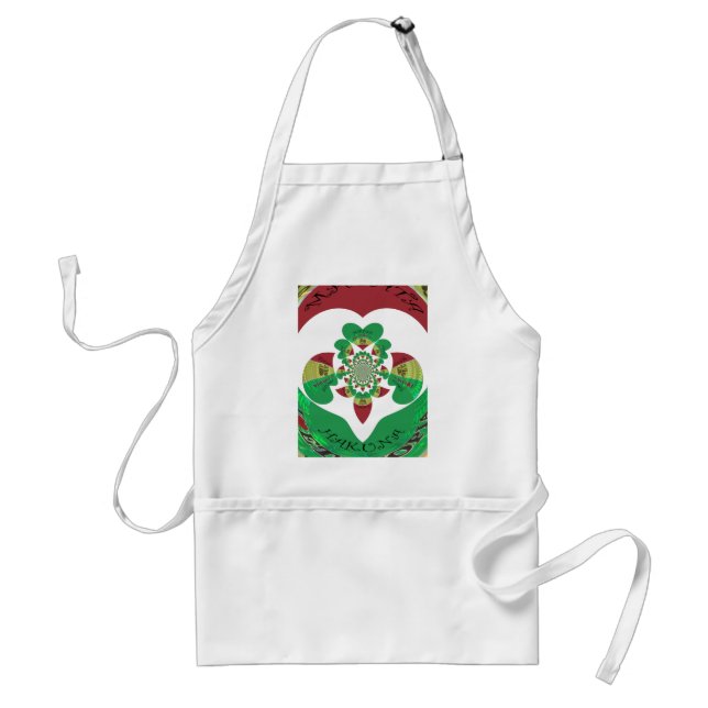 I love Ethiopia Lovely Hearts Colors Standard Apron (Front)