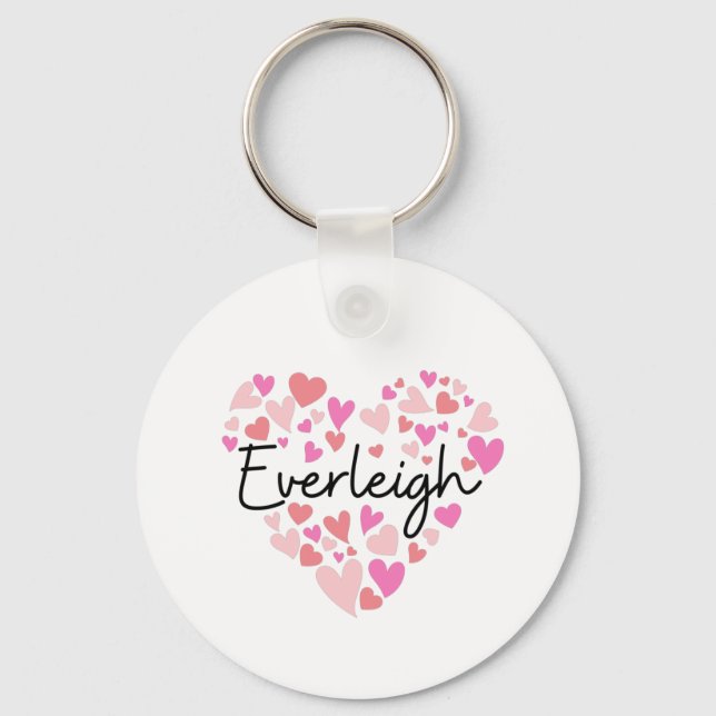 I love Everleigh Keychain (Front)