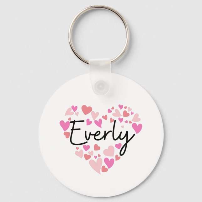 I love Everly ] Keychain (Front)