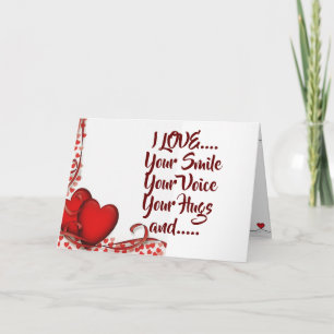 "I LOVE EVERYTHING ABOUT YOU" **OUR ANNIVERSARY** CARD