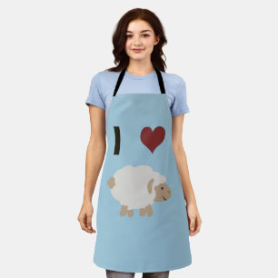 I Love Ewe Apron
