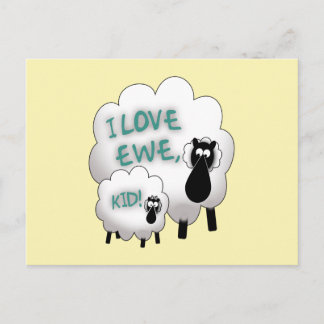 I Love Ewe, Kid! Postcard
