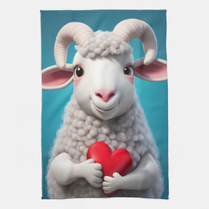 I Love Ewe Kitchen Towel