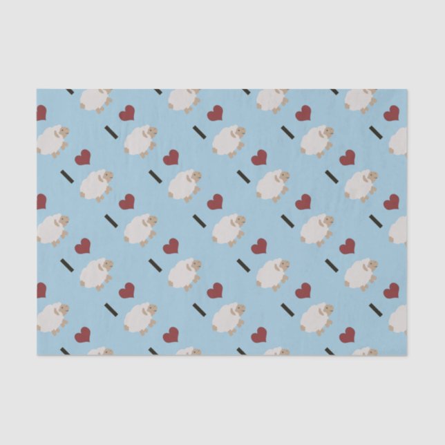 I Love Ewe Tissue Paper (Front)