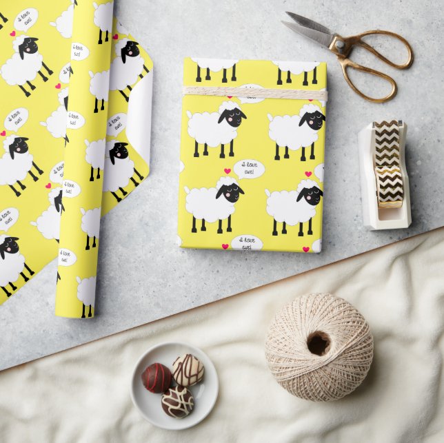 I Love Ewe Wrapping Paper (Crafts)