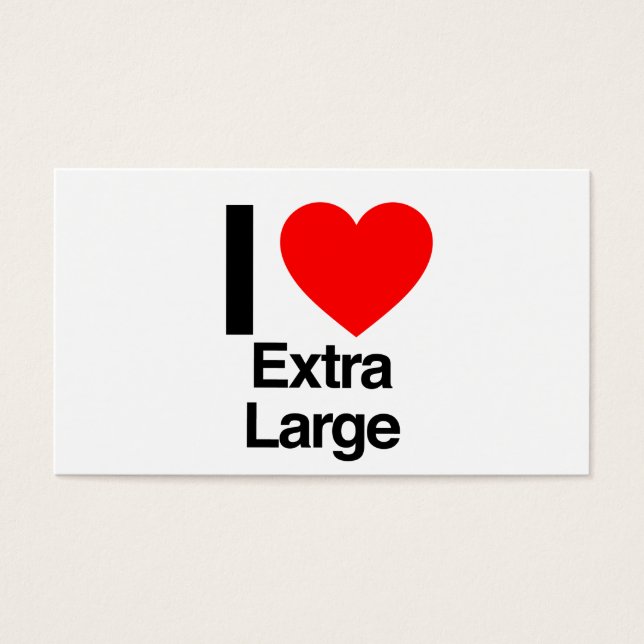 i love extra large (Front)