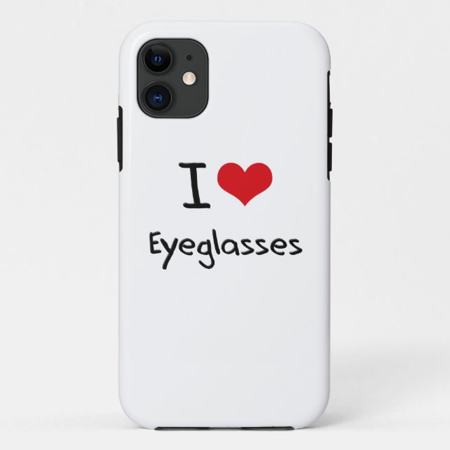 I love Eyeglasses Case-Mate iPhone Case (Back)