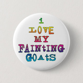 I Love Fainting Goats 2 Inch Round Button