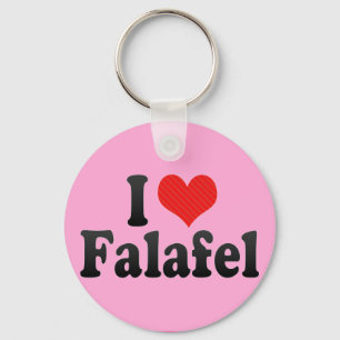 I Love Falafel Keychain