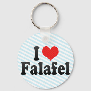 I Love Falafel Keychain