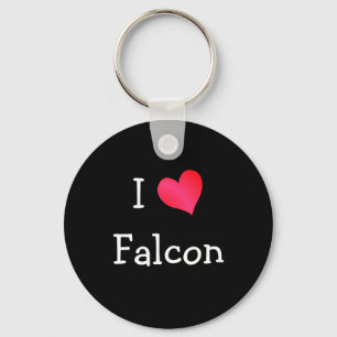 I Love Falcon Keychain
