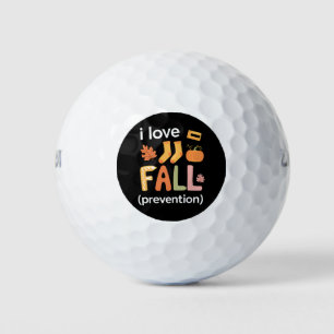 I Love Fall Prevention Golf Balls
