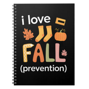 I Love Fall Prevention Notebook
