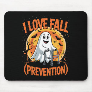 I Love Fall Prevention Physical Therapy Halloween Mouse Pad