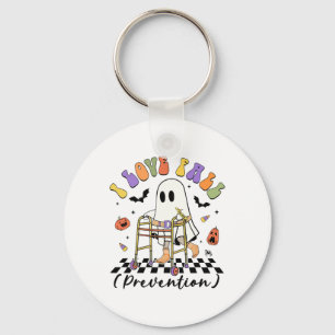 I Love Fall Prevention Thanksgiving Physical Thera Keychain