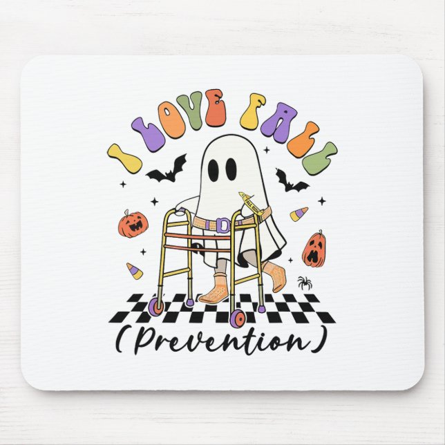 I Love Fall Prevention Thanksgiving Physical Thera Mouse Pad (Front)