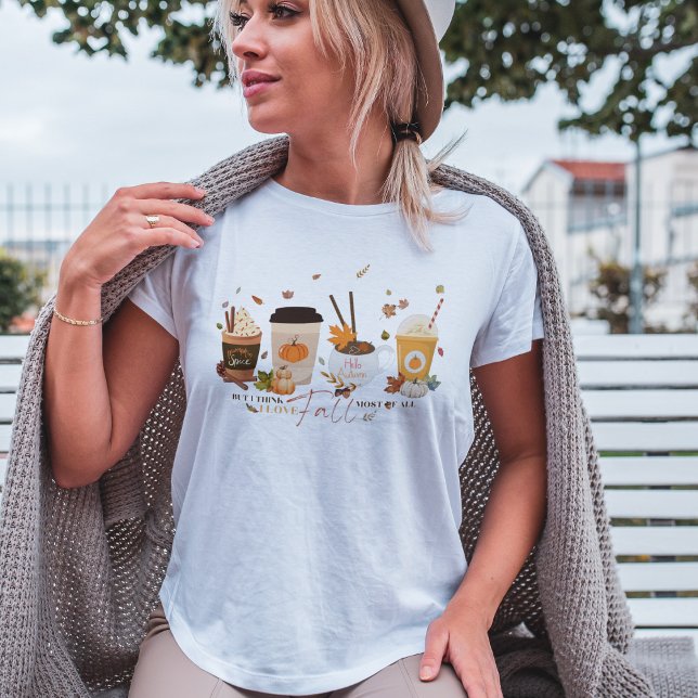 I Love Fall | Pumpkin Spice Latte T- Shirt (Creator Uploaded)