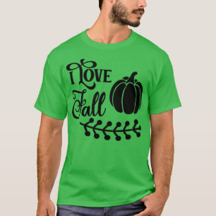 I Love Fall Simple Lettering T-Shirt