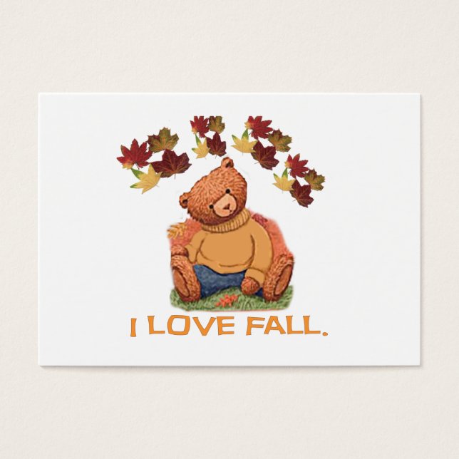 I love Fall Teddy Bear (Front)