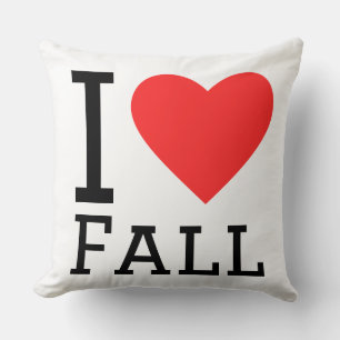 I love fall throw pillow