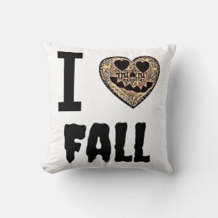 I love fall throw pillow