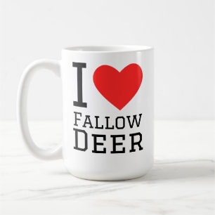 I love fallow deer coffee mug