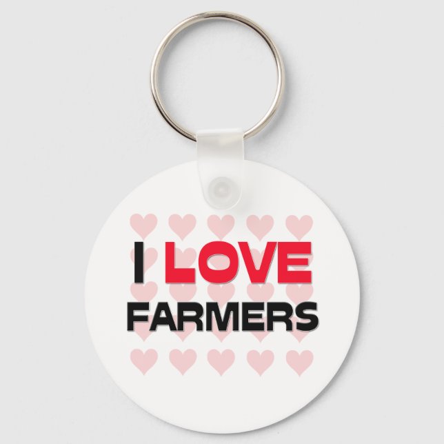 I LOVE FARMERS KEYCHAIN (Front)