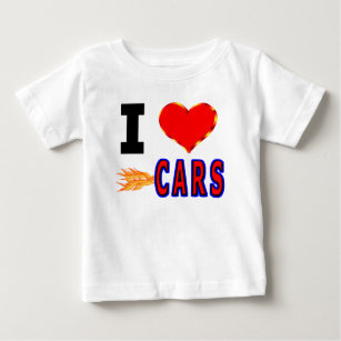 I Love Fast Cars Baby T-Shirt