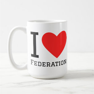 I love federation coffee mug