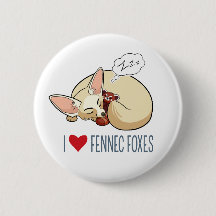 I Love Fennec Foxes - Cartoon Fennec Fox