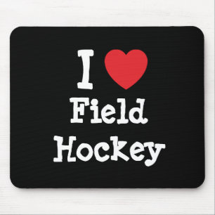 I love Field Hockey heart custom personalized Mouse Pad