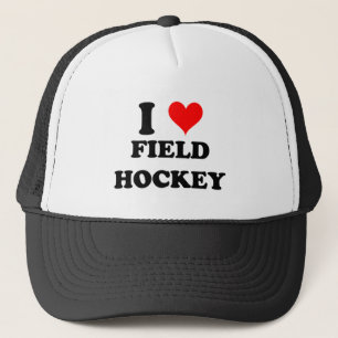 I Love Field Hockey Trucker Hat