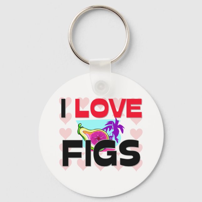 I Love Figs Keychain (Front)