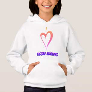 I Love Figure Patinage - Sweat - shirt à capuche d