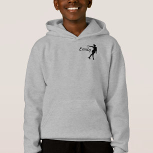 I love figure skating, personalized hooded shirt