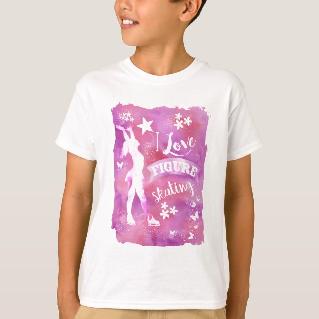 I LOVE FIGURE SKATING T-Shirt (Front)