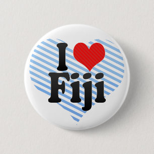 I Love Fiji 2 Inch Round Button