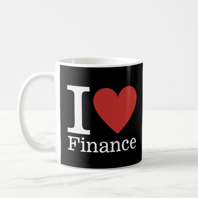 I ❤️ Love Finance - Finance Department - Mug (Left)
