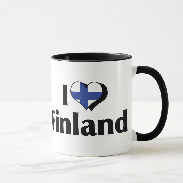 I Love Finland Flag Mug (Right)
