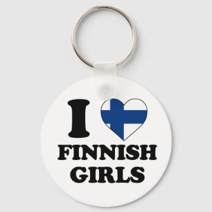 I love Finnish girls Keychain