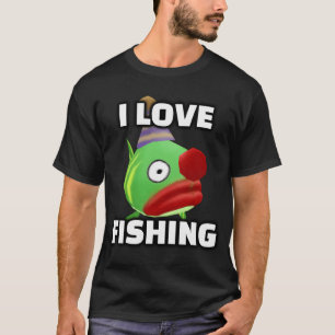 I Love Fishing Clown Fish Toontown Shirt
