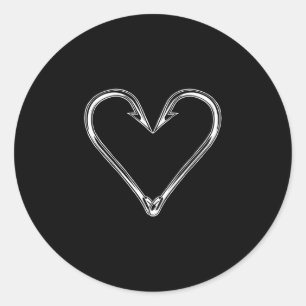 I love fishing performance  classic round sticker