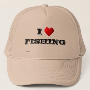 I Love FISHING Trucker Hat